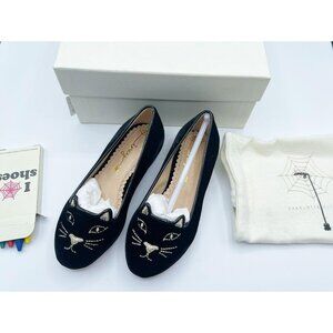 NIB Charlotte Olympia Incy Kitten Slip-On Shoes